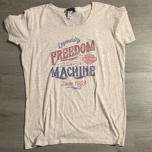 Harley-Davidson Women's Legendary Freedom Tee - Light Gray